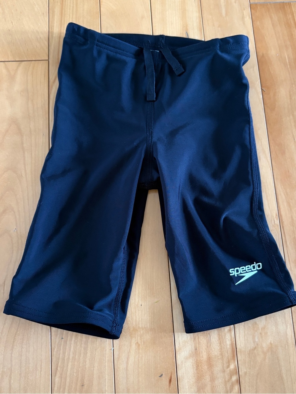 Boys black SPEEDO swim shorts Pro Lt Swimsuit Drawstring Size 22 = 5T